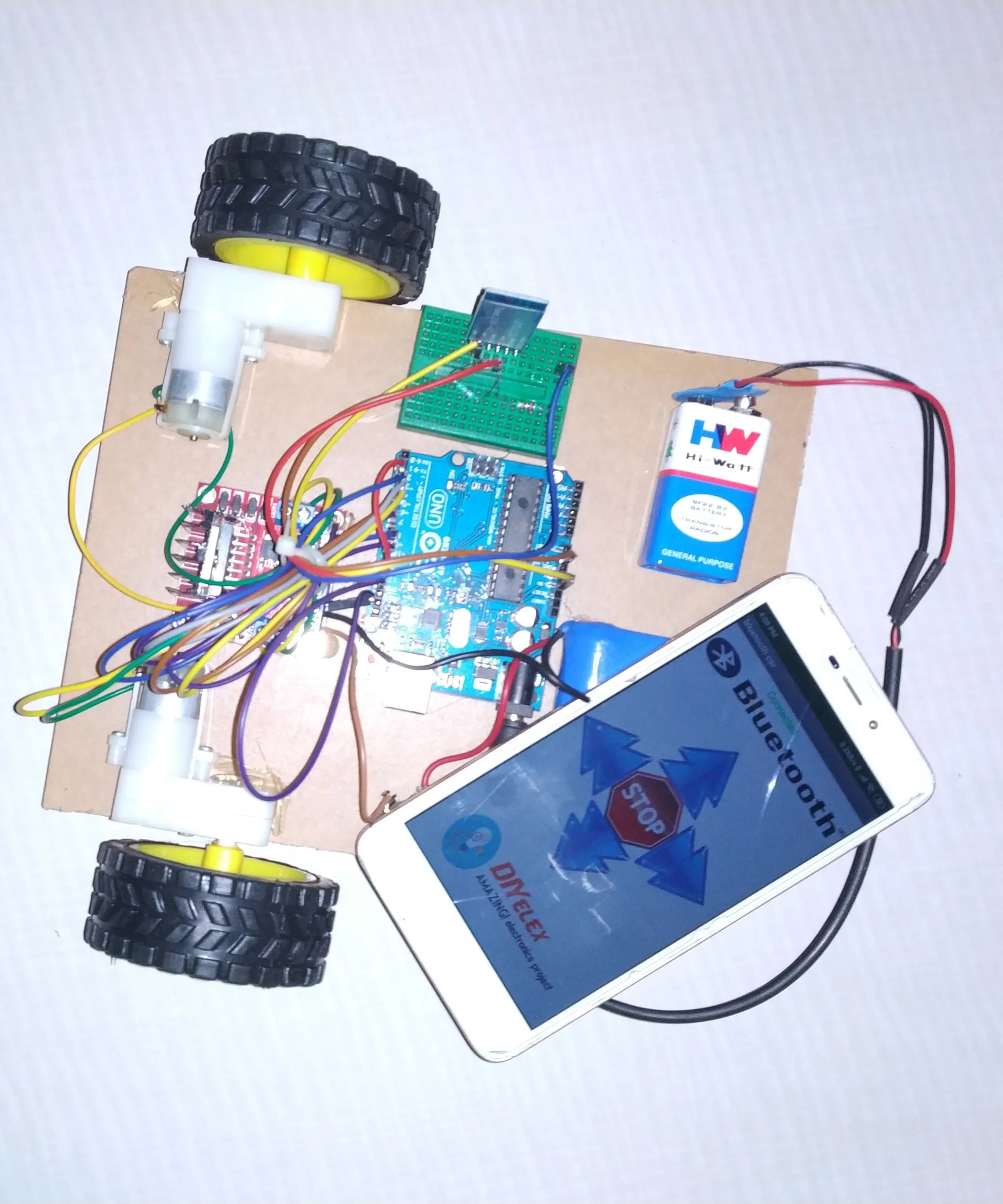 IT Educations Engineering Project Maker in Nagpur - Bluetooth Controlled Car 1