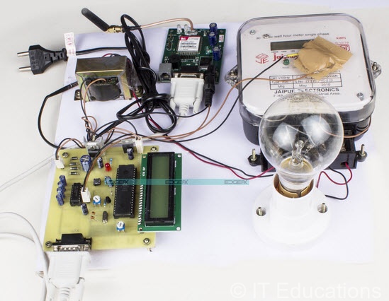 Engineering Project Maker in Nagpur - Energy Meter Reading Over Internet Project