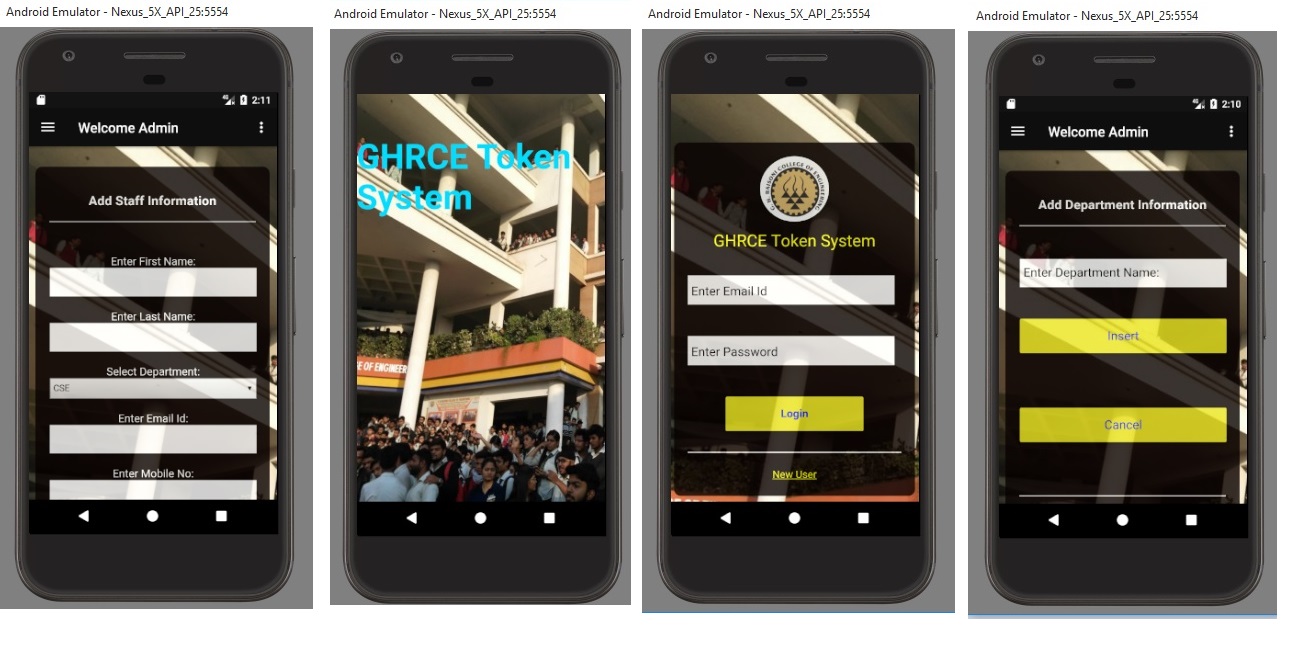 IT Educations Engineering Project Maker in Nagpur - GHRCE Token System Project